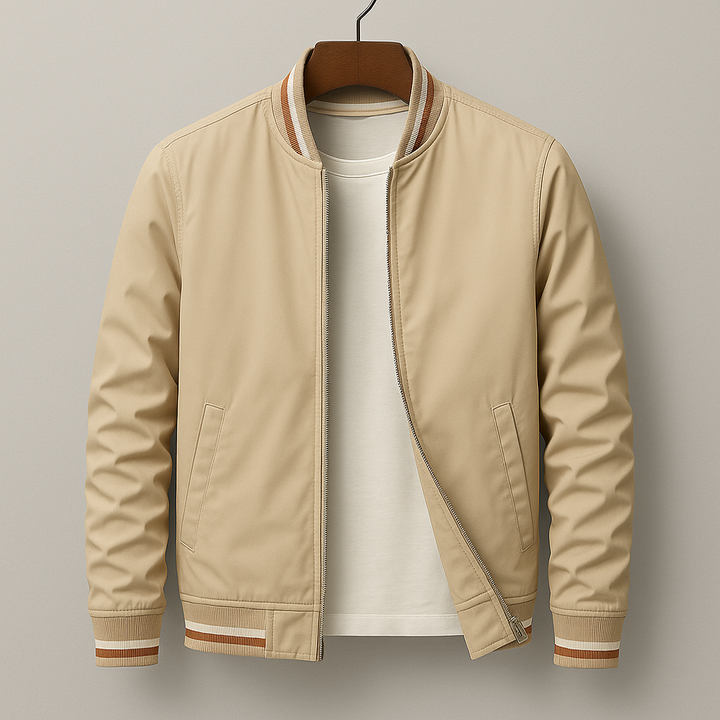 Chez Monsieur™ | Blouson Bomber Élégant à Rayures