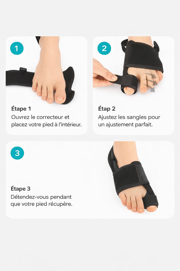 Correcteur d'orteils doux