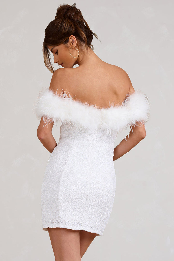 Toulouse™ | Robe à pailettes avec plumes